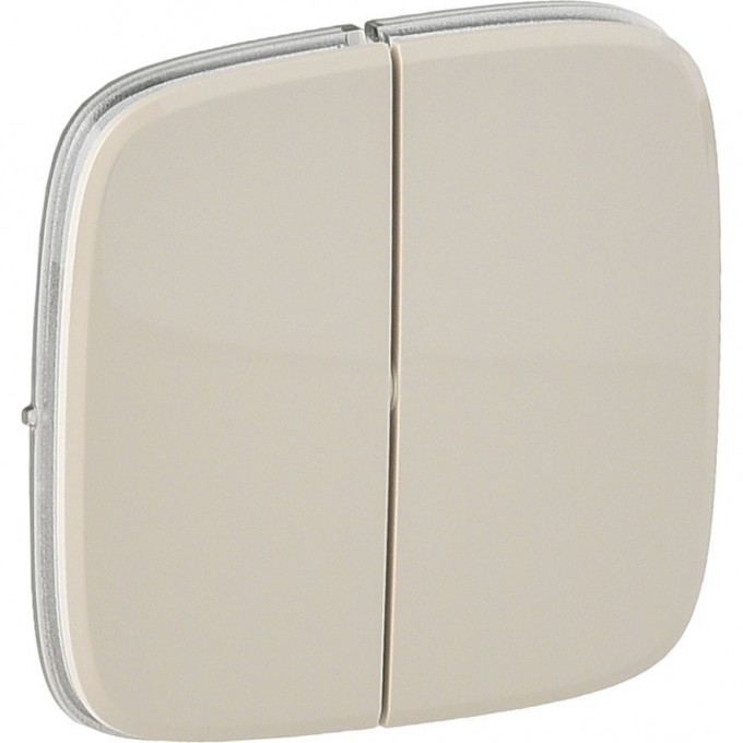 Лицевая панель LEGRAND Valena ALLURE для двухклавишного выключателя слоновая кость 755026