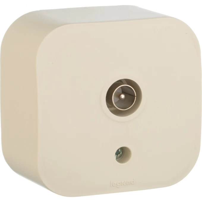 Телевизионная розетка LEGRAND Quteo IP 20 слоновая кость 782245