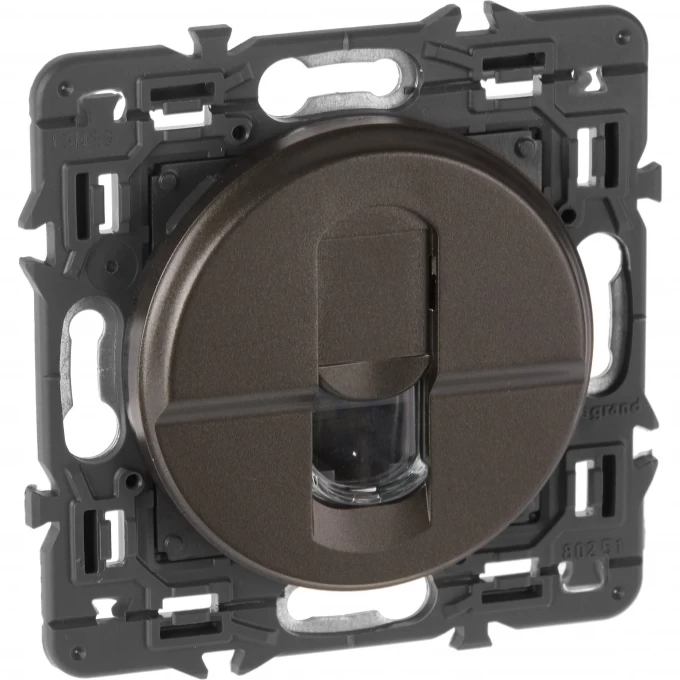 Розетка LEGRAND Celiane RJ45 UTP Cat. 6 графит SET-1-067344-02 Розетка LEGRAND Celiane RJ45 UTP Cat. 6 графит SET-1-067344-02