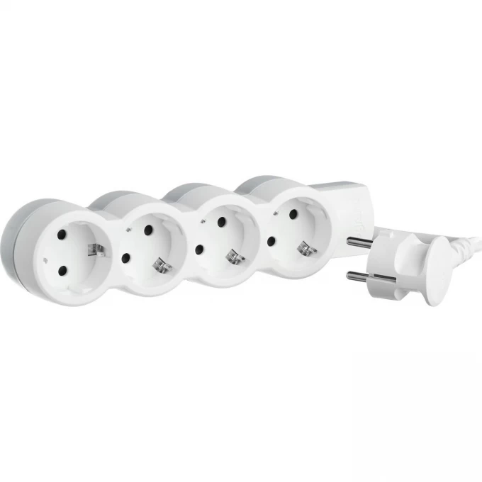 Многорозеточный блок LEGRAND 'Стандарт' 5 x 2К+З с кабелем длиной 1,5 м белый 695011