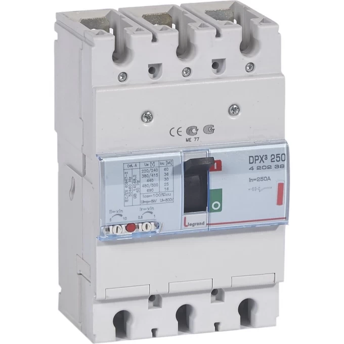 Выключатель автоматический LEGRAND DPX3 250А 3П 400В 420239